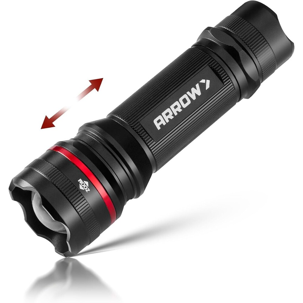 Arrow Fastener 500 Lumen Zoomable LED Flashlight, 3 AAA
